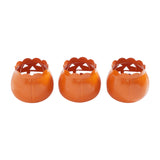 Jack-O-Lantern Candle Holder Orange Set of 3-Lange General Store