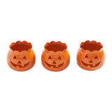 Jack-O-Lantern Candle Holder Orange Set of 3-Lange General Store