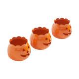 Jack-O-Lantern Candle Holder Orange Set of 3-Lange General Store