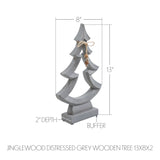 Jinglewood Distressed Grey Wooden Trees-Lange General Store