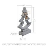 Jinglewood Distressed Grey Wooden Trees-Lange General Store