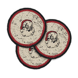 Jolly Ole Santa Braided Trivet 8" Set of 3