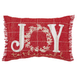 Joy to the World Fringed Pillow-Lange General Store
