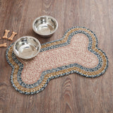 Navy Rose Dog Bone Braided Rug - Lange General Store