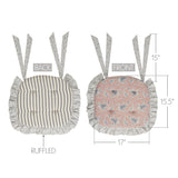 Kayley Floral Chair Pad-Lange General Store