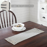Kayley Ticking Stripe Ruffled Table Runners-Lange General Store