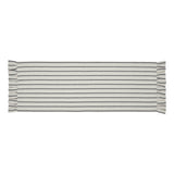 Kayley Ticking Stripe Ruffled Table Runners-Lange General Store
