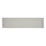 Kayley Ticking Stripe Ruffled Table Runners-Lange General Store