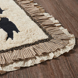 Kettlehurst Primitive Cotton Bath Mat with Ruffled Edge-Lange General Store