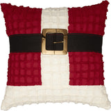 Chenille Christmas Santa Suit Pillow 18"-Lange General Store