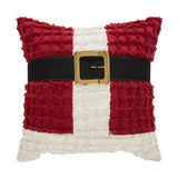 Kringle Chenille Santa Suit Pillow 18"-Lange General Store