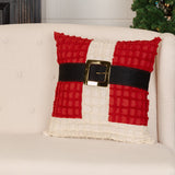 Chenille Christmas Santa Suit Pillow 18"-Lange General Store