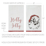 Kingle Chenille Holly Jolly Tea Towel Set-Lange General Store