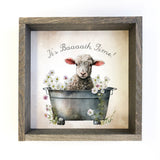 Lamb Bath Time Sign 11x11-Lange General Store