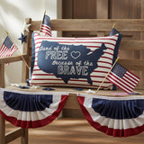 Land Of The Free America Pillow-Lange General Store