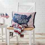 Land Of The Free America Pillow-Lange General Store