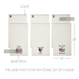 Land That I Love Tea Towel Set of 3-Lange General Store