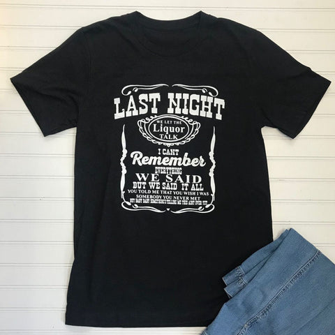 Last Night Wallen T-Shirt-Lange General Store