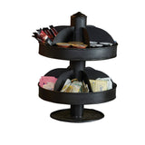 Lazy Susan 2 Tier Organizer Black-Lange General Store