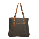 Leather Pocket Tote Bag-Lange General Store