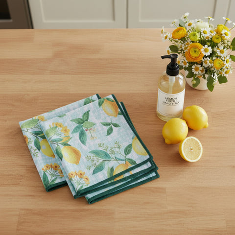 Lemon Zesty Earth Cloths Set of 3-Lange General Store