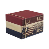 Let Freedom Ring Block Sign w/American Map-Lange General Store