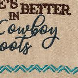 Life's Better In Cowboy Boots Dishtowel-Lange General Store