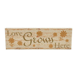 Spring In Bloom Love Grows Here w/ Daisies Wall Sign-Lange General Store