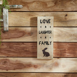 Love Laughter Family Wooden Sign-Lange General Store