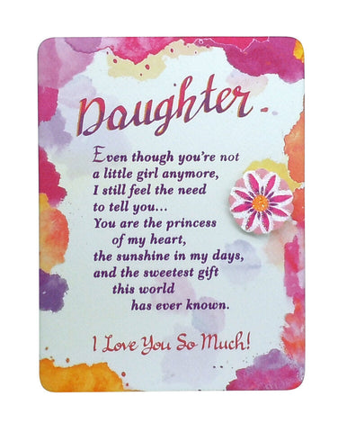 Magnet With Easel Back - Daughter, I Love You So Much-Lange General Store