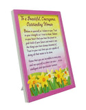 Magnet With Easel Back - To a Beautiful, Courageous, Outstanding Woman-Lange General Store