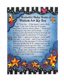 Magnet With Easel Back - Wonderful Wacky Words of Wisdom for My Son-Lange General Store