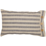 Market Place Blue Fabric Pillow Cover 12"x21"-Lange General Store