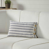 Market Place Blue Fabric Pillow Cover 12"x21"-Lange General Store