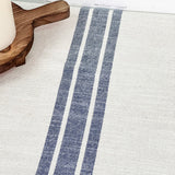 Market Place Blue Grain Sack Stripe Tablemat Set of 2-Lange General Store