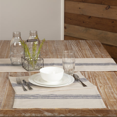 Market Place Blue Placemat Set of 4-Lange General Store