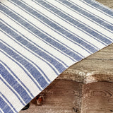 Market Place Blue Ticking Stripe Tablemat Set of 2-Lange General Store