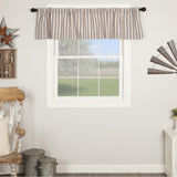 Market Place Blue Ticking Stripe Valance-Lange General Store