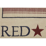 Market Place Red Flag Patch Pillow Cover-Lange General Store