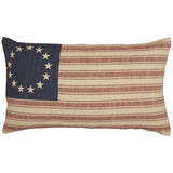 Market Place Red Flag Pillow Cover-Lange General Store
