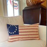 Market Place Red Flag Pillow Cover-Lange General Store