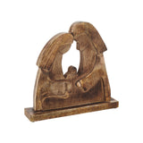Mary and Joseph Dark Wooden Decor-Lange General Store