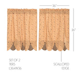 Mayzie Tier Curtains 36"-Lange General Store