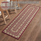 Medallion Burgundy Tan Jacquard Indoor/Outdoor Rug Collection - Rectangle-Lange General Store
