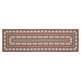 Medallion Burgundy Tan Jacquard Indoor/Outdoor Rug Collection - Rectangle-Lange General Store