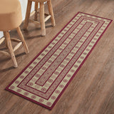 Medallion Burgundy Tan Jacquard Indoor/Outdoor Rug Collection - Rectangle-Lange General Store