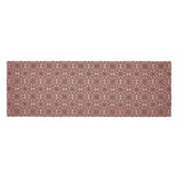 Medallion Burgundy Tan Jacquard Table Runners-Lange General Store