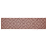 Medallion Burgundy Tan Jacquard Table Runners-Lange General Store
