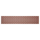 Medallion Burgundy Tan Jacquard Table Runners-Lange General Store