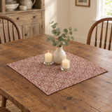 Everyday table topper lifestyle image with two candles